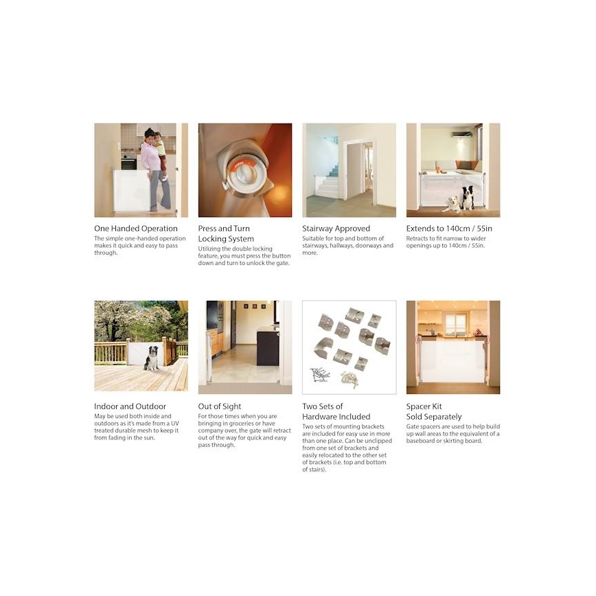 Dreambaby - Safety barrier 0-140 cm