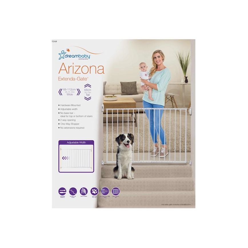 Dreambaby - Safety barrier ARIZONA 68-112 cm