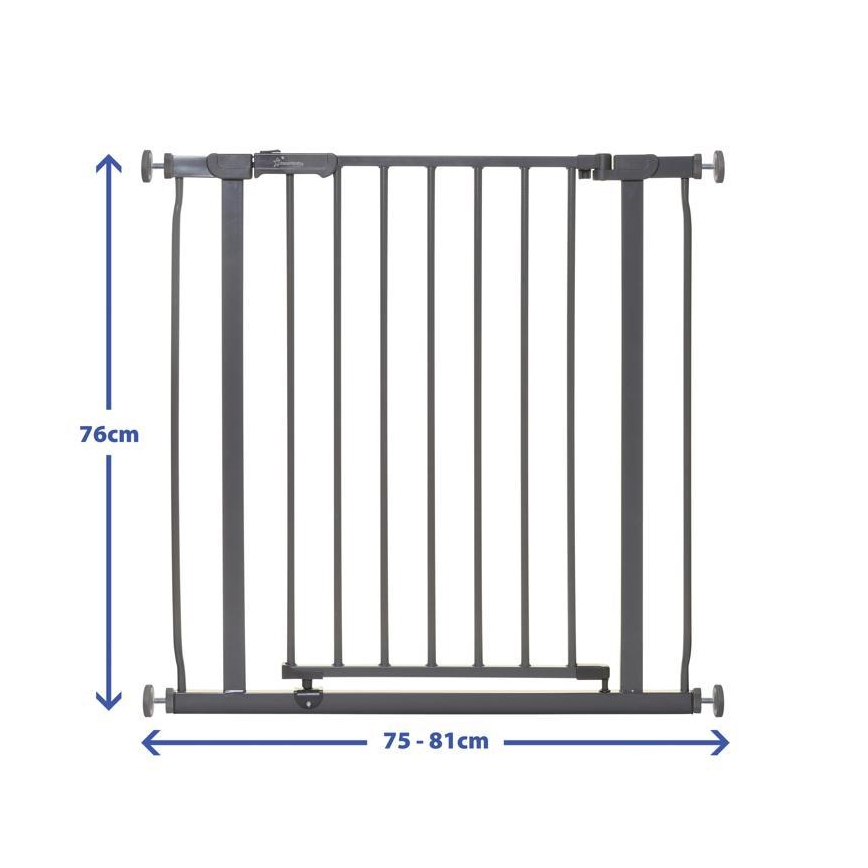 Dreambaby - Safety barrier AVA 75-81 cm grey