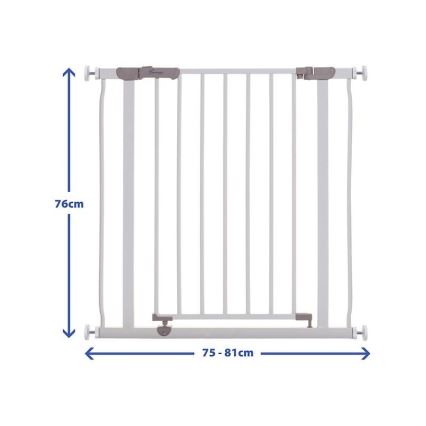 Dreambaby - Safety barrier AVA 75-81 cm white