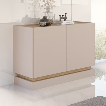 Dresser ZARPANT 120x75 cm beige/Cremona oak