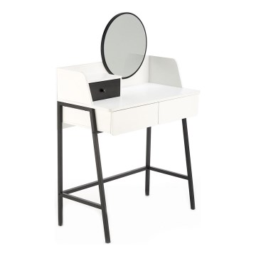 Dressing table AGNES 120x80 cm white/black