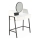 Dressing table AGNES 120x80 cm white/black