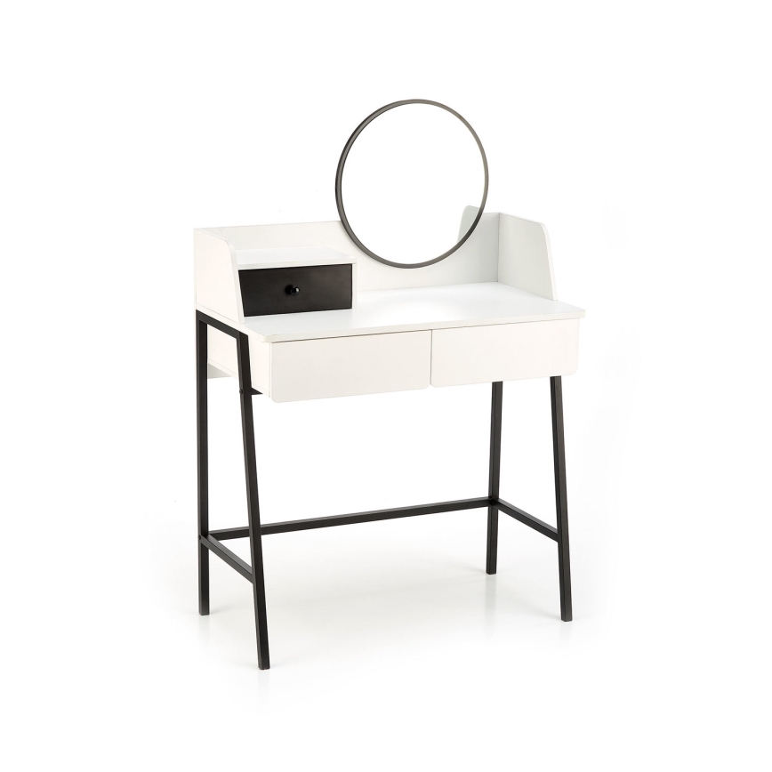 Dressing table AGNES 120x80 cm white/black