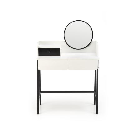 Dressing table AGNES 120x80 cm white/black
