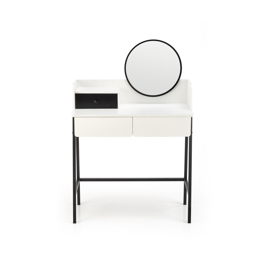 Dressing table AGNES 120x80 cm white/black