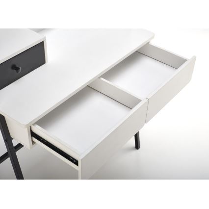 Dressing table AGNES 120x80 cm white/black