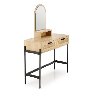 Dressing table CARMEN 136x104 cm beige/black