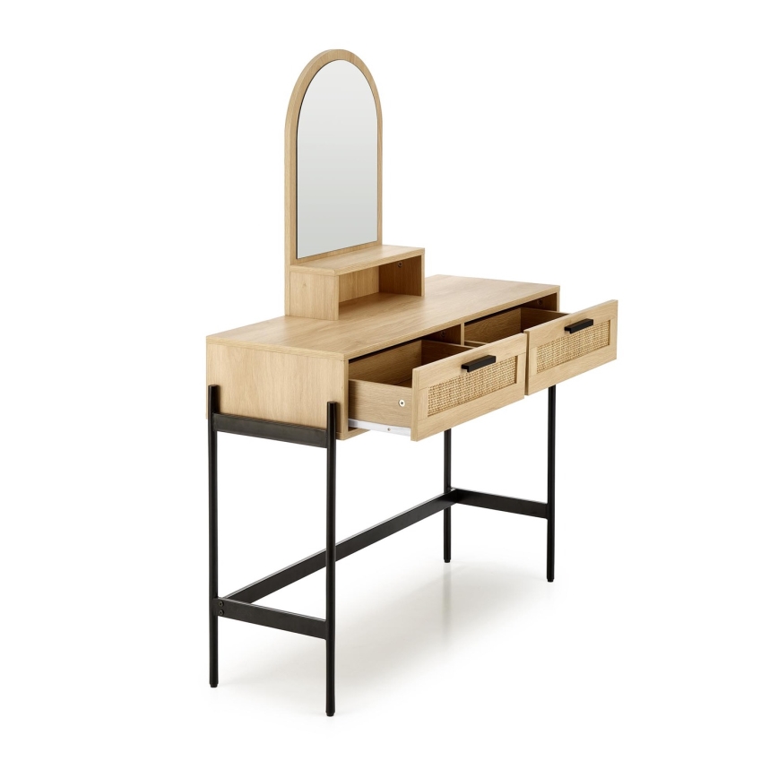 Dressing table CARMEN 136x104 cm beige/black