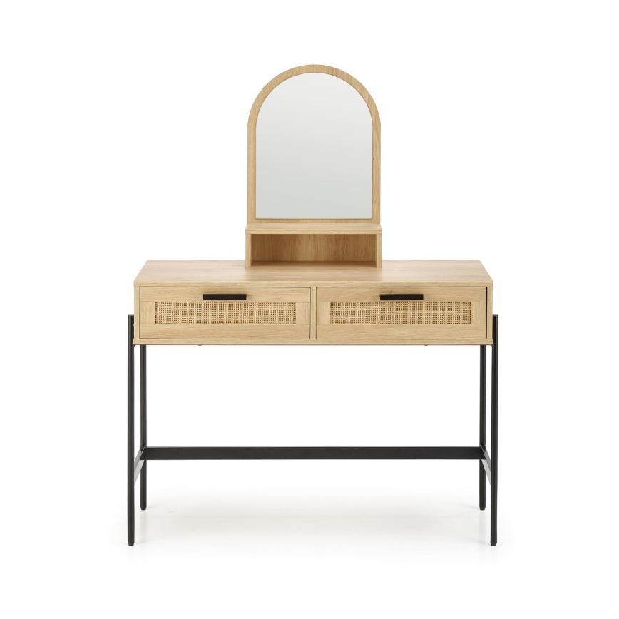 Dressing table CARMEN 136x104 cm beige/black
