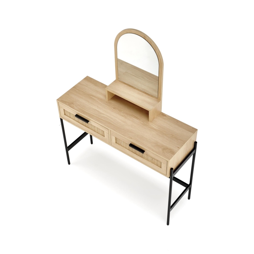 Dressing table CARMEN 136x104 cm beige/black