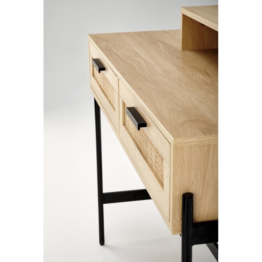 Dressing table CARMEN 136x104 cm beige/black