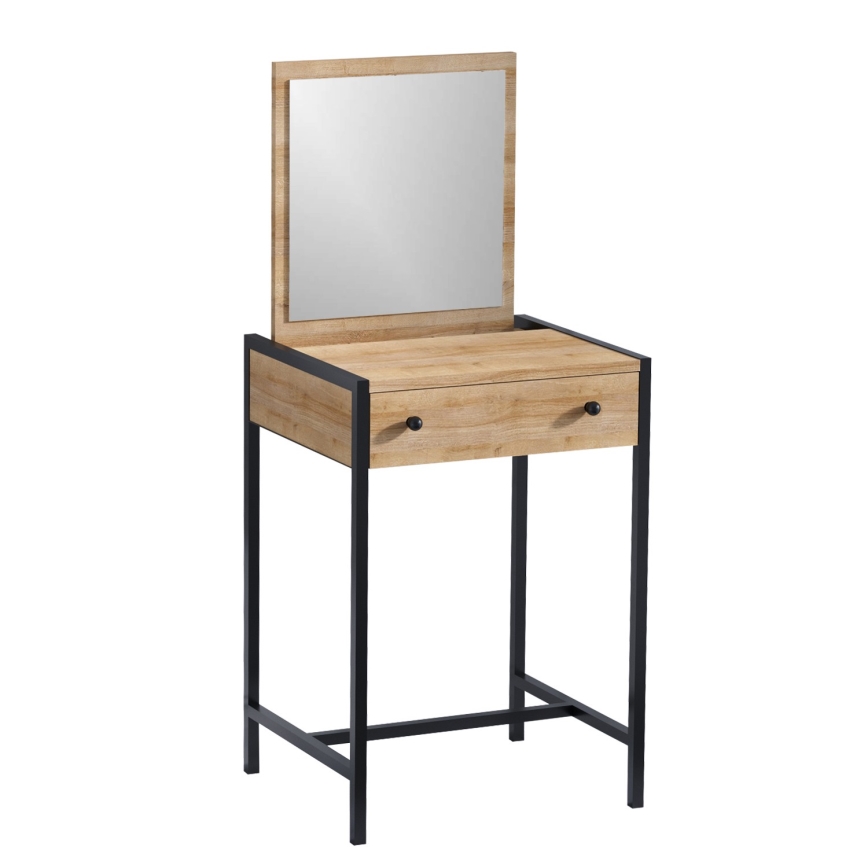Dressing table MARY 128x50 cm brown/black