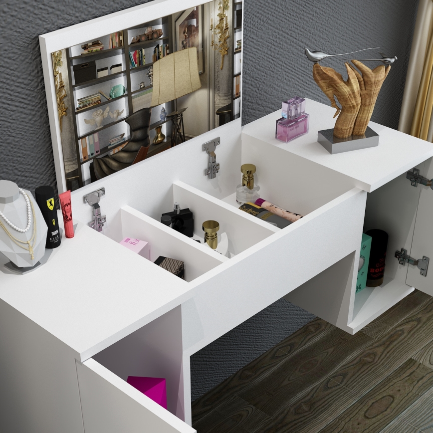 Dressing table MERCAN 39x100 cm white