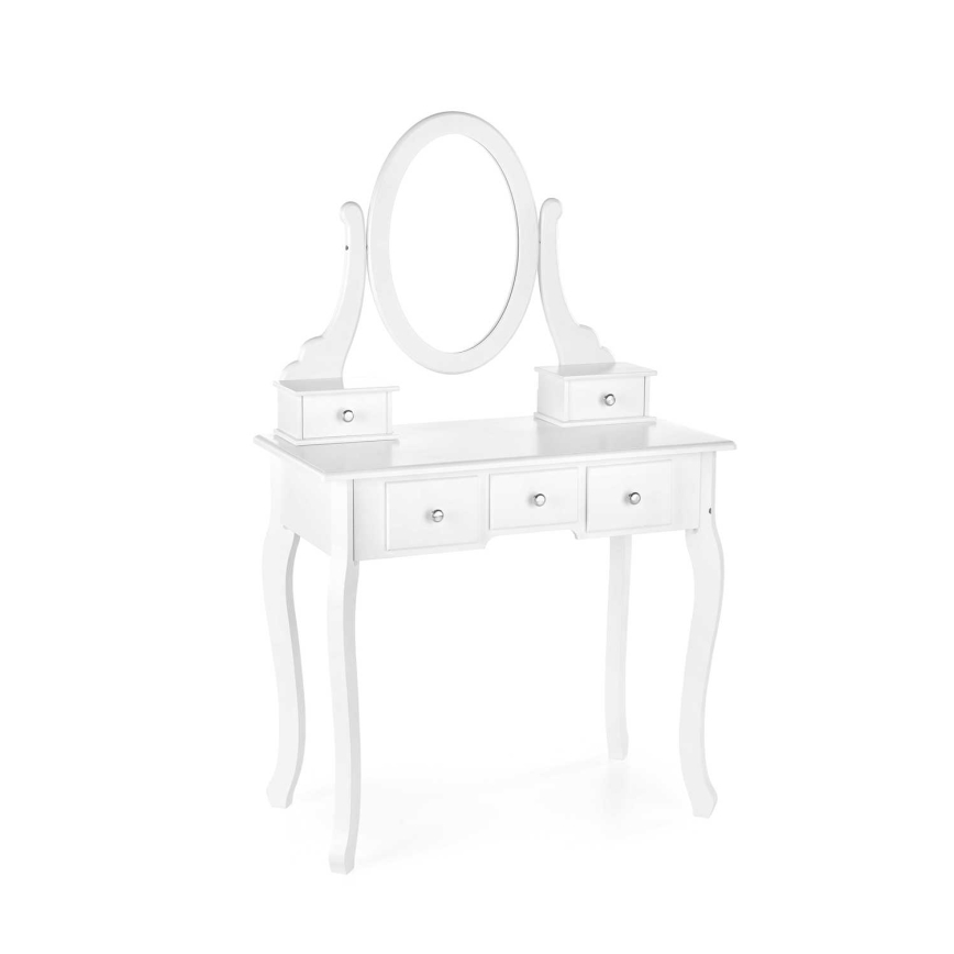 Dressing table SARA 80x130 cm + stool 45x37 cm white