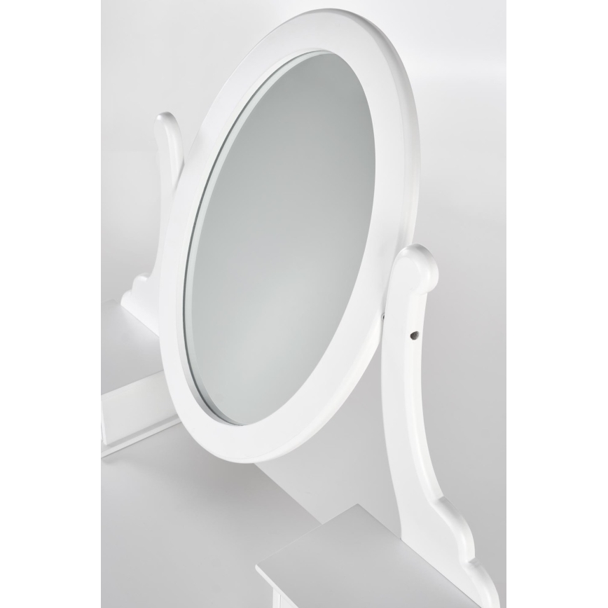 Dressing table SARA 80x130 cm + stool 45x37 cm white