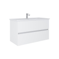 Dřevojas - BANO 100x47 cm Bathroom Cabinet with Basin, White