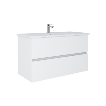 Dřevojas - BANO 100x47 cm Bathroom Cabinet with Basin, White