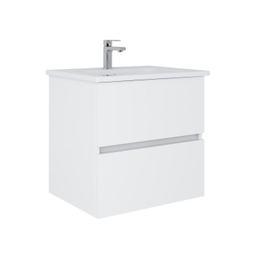 Dřevojas - BANO 60x47 cm Bathroom Vanity with Basin, White