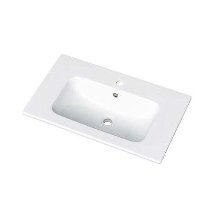 Dřevojas - Bathroom vanity unit with basin BANO 78x47 cm oak/white