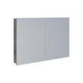 Dřevojas - NEXI Mirrored Bathroom Cabinet 100x68 cm, Dark Oak