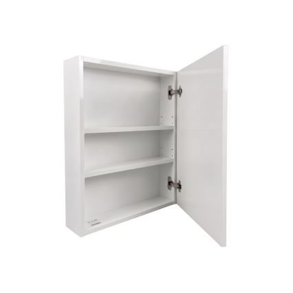 Dřevojas - NEXI Mirrored Bathroom Cabinet 60 x 68 cm, White