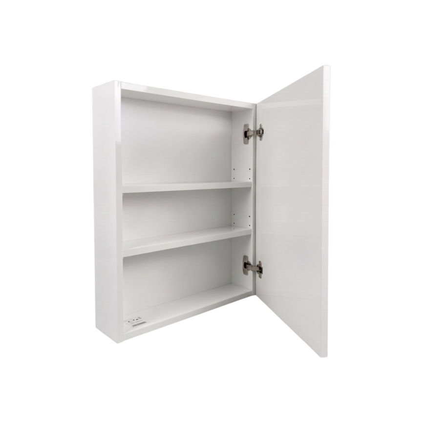 Dřevojas - NEXI Mirrored Bathroom Cabinet 60 x 68 cm, White