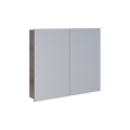 Dřevojas - NEXI Mirrored Bathroom Cabinet 80x68 cm, Dark Oak