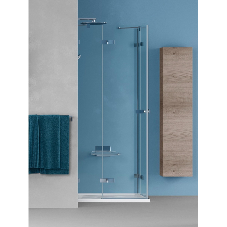 Dřevojas - ZYLO Wall-mounted Bathroom Cabinet 35x155 cm Dark Oak