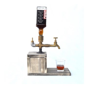 Drink dispenser 30x32 cm gold/spruce