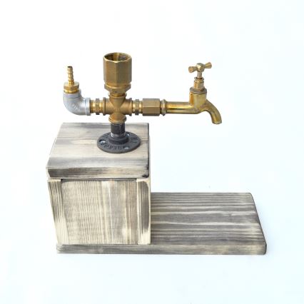 Drink dispenser 30x32 cm gold/spruce