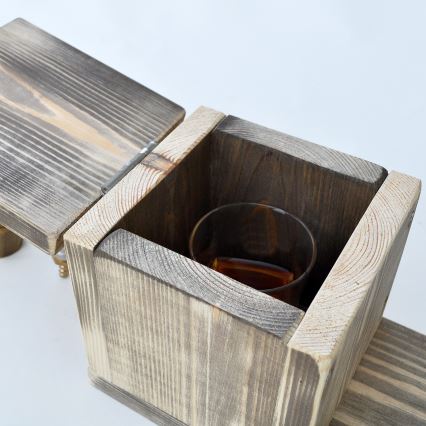 Drink dispenser 30x32 cm gold/spruce