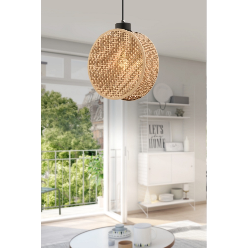 DRUM Cable Pendant Lamp, 1×E27/60W/230V, Brown