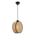 DRUM Cable Pendant Light 1xE27/60W/230V Brown/Black