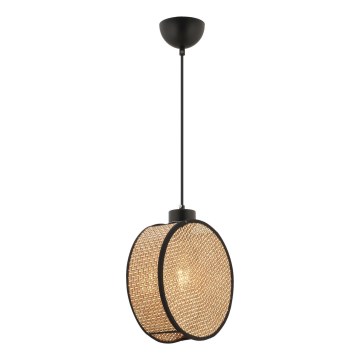 DRUM Cable Pendant Light 1xE27/60W/230V Brown/Black
