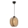 DRUM Cable Pendant Light 1xE27/60W/230V Brown/Black