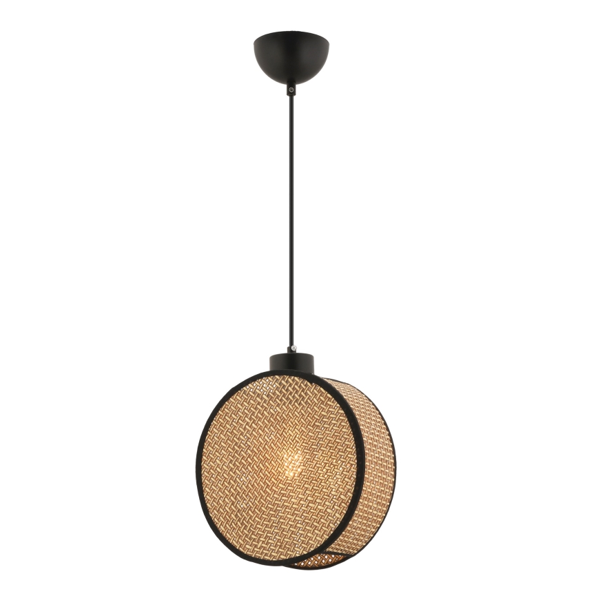 DRUM Cable Pendant Light 1xE27/60W/230V Brown/Black