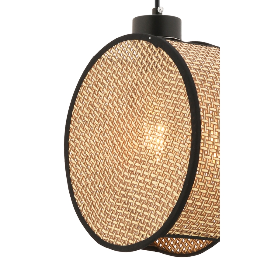 DRUM Cable Pendant Light 1xE27/60W/230V Brown/Black