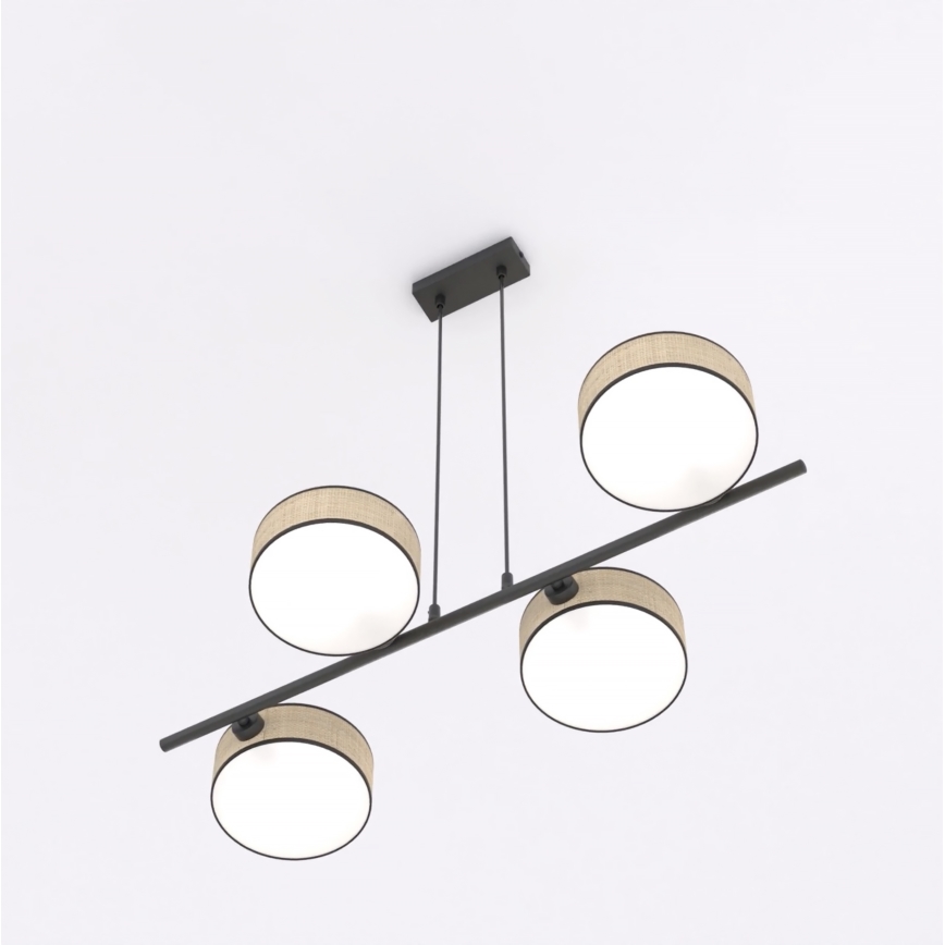 DRUMZ Cable-Hung Pendant Light 4xE14/10W/230V Beige