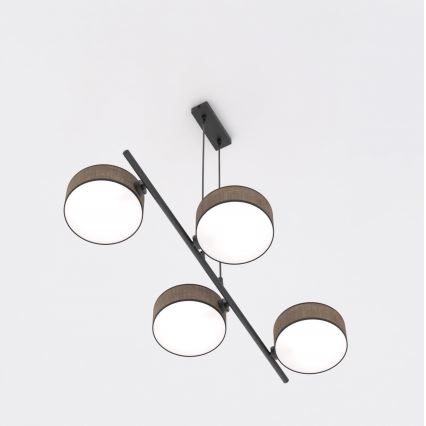 DRUMZ Cable Pendant Lamp 4xE14/10W/230V Brown
