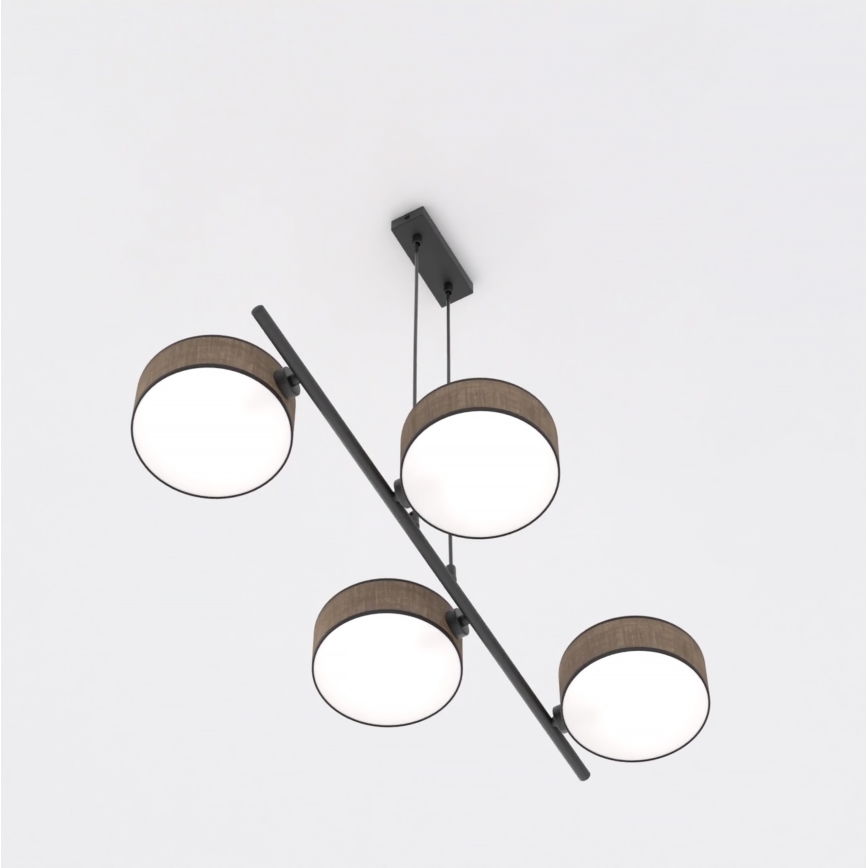 DRUMZ Cable Pendant Lamp 4xE14/10W/230V Brown