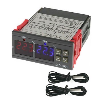 Dual digital thermostat 3W/230V