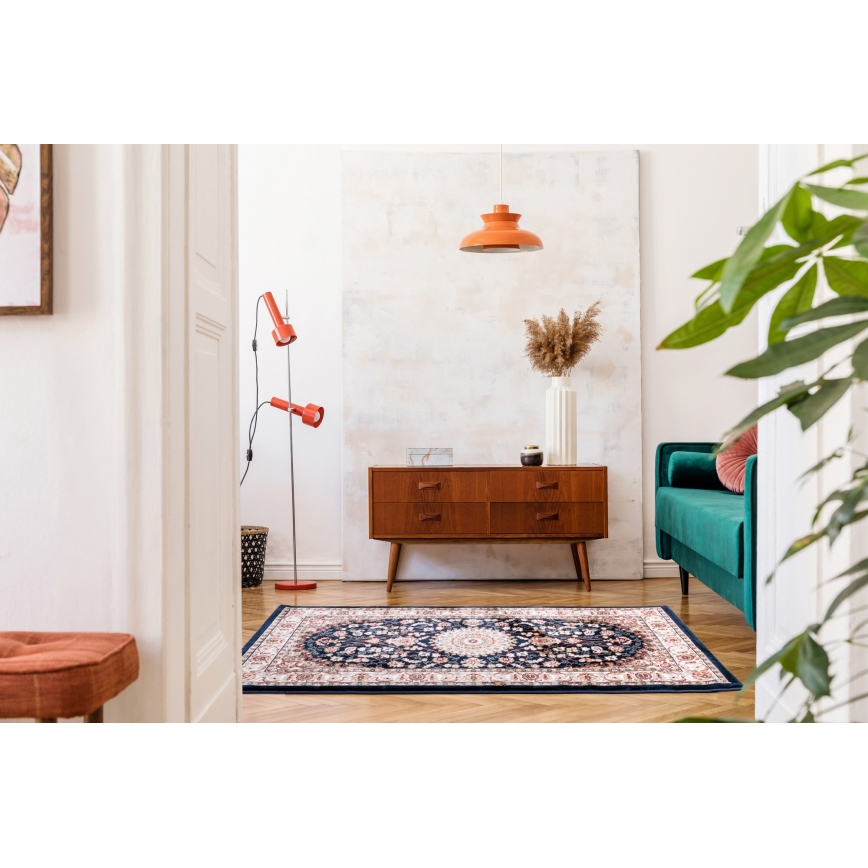 DUBAI Oriental Rug 80x150 cm 2300 g/m2 Dark Blue