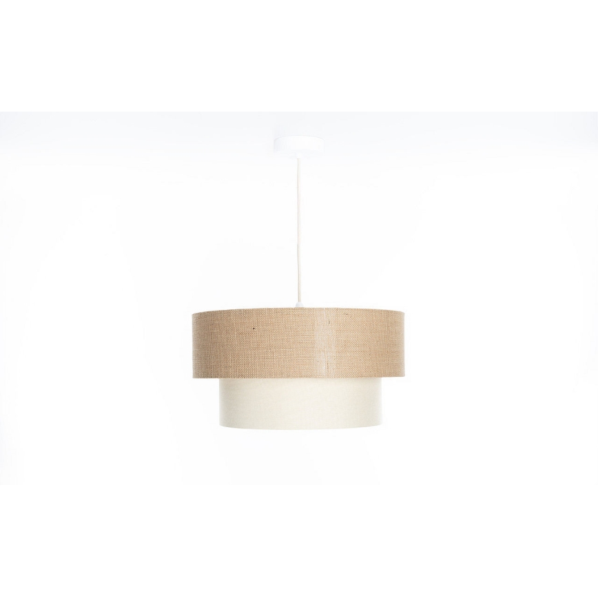 DUO Cable Pendant Light 1xE27/60W/230V, Ø 40 cm, Beige/Cream