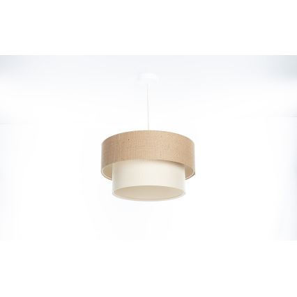 DUO Cable Pendant Light 1xE27/60W/230V, Ø 40 cm, Beige/Cream