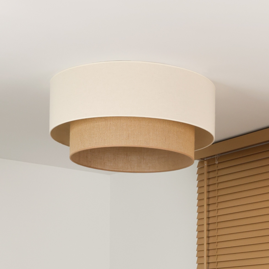 Duolla - BOHO Ceiling light 3xE27/15W/230V Ø 60 cm cream/beige