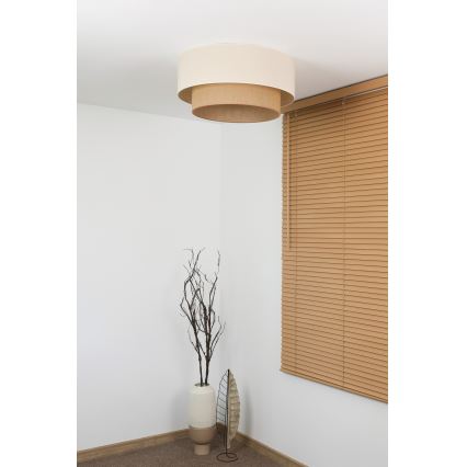 Duolla - BOHO Ceiling light 3xE27/15W/230V Ø 60 cm cream/beige