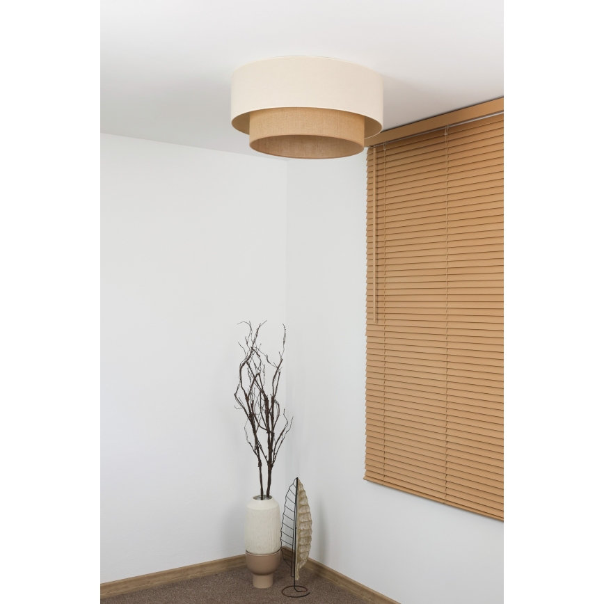 Duolla - BOHO Ceiling light 3xE27/15W/230V Ø 60 cm cream/beige