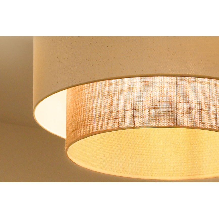 Duolla - BOHO Ceiling light 3xE27/15W/230V Ø 60 cm cream/beige