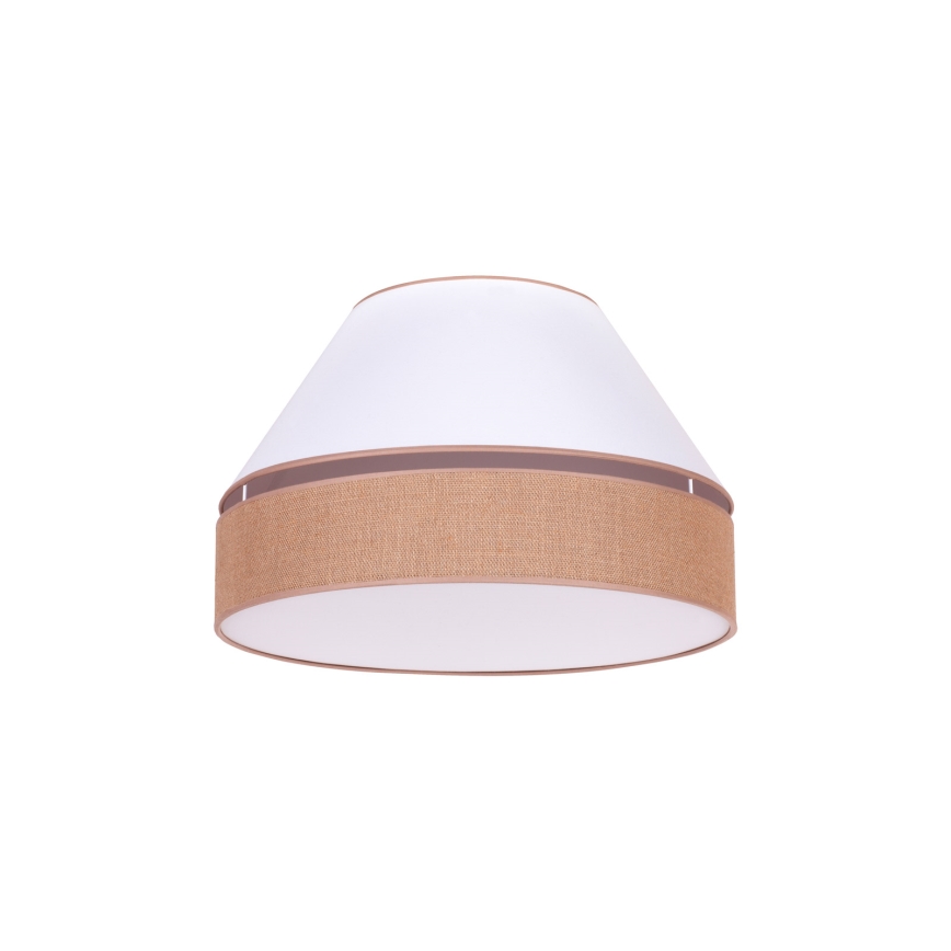 Duolla - Ceiling light AVIGNON 1xE27/15W/230V d. 50 cm white/brown